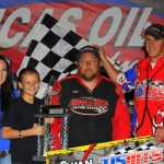 WHEATLAND, Mo. (Aug. 11) – Terry Phillips used his pole position to wire the field Saturday night at the Lucas Oil Speedway