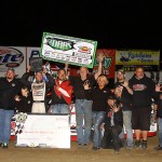 Bobby Pierce Jr. takes the 50 Lap A-Main during the Brent Slocum event at 34 Raceway