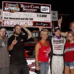 Pierce Grabs First Win of 2014 DIRTcar Summer Nationals at Belle-Claire Speedway