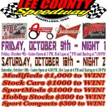 “4th Annual Fall Extravaganza” Will Bring the Lee County Speedway Back Into Action